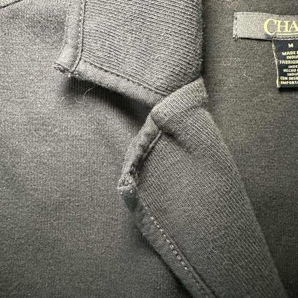Chaps Women's Sweater Blazer Dark Navy Cardigan Size M - Picture 5 of 9